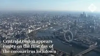 Aerial photography Corona virus lockdown