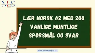 L&aelig;r Norsk A2 med 200 Vanlige Muntlige Sp&oslash;rsm&aring;l og Svar