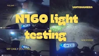 #Bajaj #Pulsar #N160 light testing..#amazing brightness.. #projector #LED #light amazing#visibility