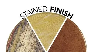 Textured and Colored Wood Stain Finish