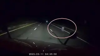 A truck driver passing through Arizona says his dash cam appears to have caught a Ghost