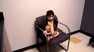 Monkey boy waiting for health check up