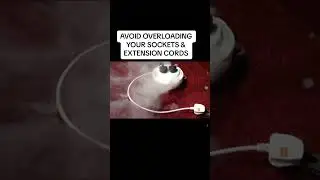This is What Happens When You Overload Extension Cord - Fire Safety Warning.
