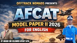 AFCAT I 2026 ENGLISH Model Paper 02 by Akash(Cleared AFCAT 5/5) | Anurag Thakur #afcat #afcatenglish