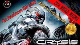 Crysis 4K gameplay | Crysis on 4x Radeon R9 290 crossfireX | Crysis 4320 x 2560 pixels | Crysis 2014