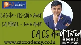 CA Inter - Audit - Revision of Chapter 4 Risk Assessment and IC - Nov 21 onwards