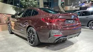 New BMW i4 M60 xDrive in Burgundy Red Pearl Effect metallic