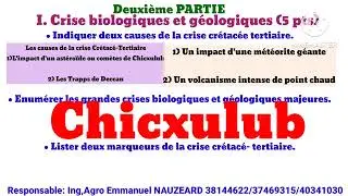 La crise crétacé-tertiaire et Texte modèle Bio et Géo 2024: Series: SMP-SES 💯% MOTIVATION