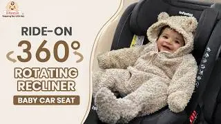 How to Install Ride-On 360&deg; Rotating Recliner Baby Car Seat | Easy ISOFIX Guide #carseat #carseats