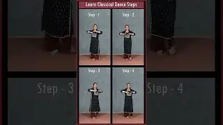Learn 4 Classical Dance Steps || Kathak For Beginners || Easy To Learn ||#tutorial #kathak #shorts
