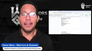 Business Mastery 2024 Dave Ulloa Notes Review