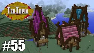 TekTopia #55 - Colourful Roofs (Minecraft Villager Mod)