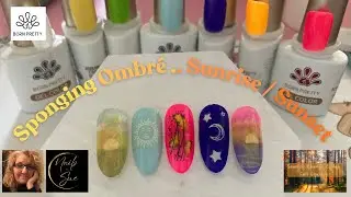 Коллаборация ногтей Equinox Autumn Fall Easy Sponged Ombr&eacute; Nails @katiecatnails