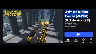 Ultimate Mining Tycoon [ALPHA] #roblox