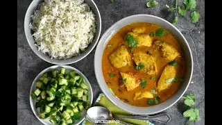 Instant Pot Chicken Curry with Cumin Rice (Pot-in-Pot)