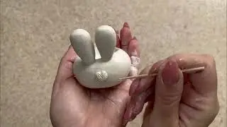 DIY Air Dry Clay Easter Bunny Egg Cups | Easy Way To Make Table Decor For Easter