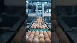 Egg Sorting Machine | How Eggs Are Packed by Size in Smart Factory   # #SmartFactory #Eggautomation