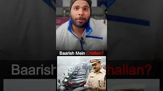 Baarish Mein Sahara Nahi, Challan Mila! UP Police Viral Video
