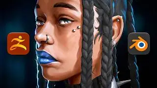 I Created a Stylized Character in ZBrush and Blender