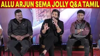 Allu Arjun Sema Jolly Interaction | Pushpa Press Meet Tamil | MeesayaMurukku