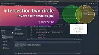 intercection two circle in godot script, Inverse Kinematica (IK)