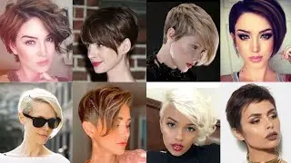 Elegant Beautiful Pixie Bob Haircut 😍 for over 50 Natural Older Women's//undercut short Hair stylel