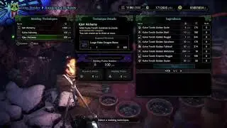 Using New Kjarr Alchemy For First Time Master Rank Kulve Taroth Update MHW Iceborne