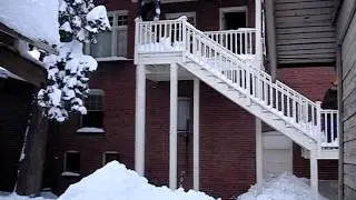Wayne Jumping off of balcony - Winter of 2008 Spokane