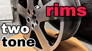 Felgen aufbereiten Reparatur zweifarbig S Line Felgen 18 Zoll Two tone rims repair Audi A3