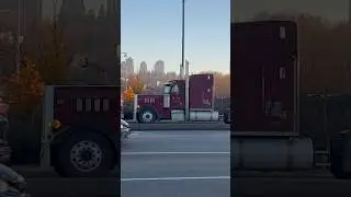 We have a convoy #peterbilt #kenworth #truckspotting #loggingtruck #cabover #bigrig #convoy #trucks