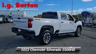 Certified 2022 Chevrolet Silverado 2500HD 4WD Crew Cab Standard Bed Custom, Milford, DE 1251989A
