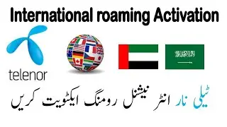 how to activate telenor sim international roaming online in KSA/UAE