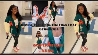 GRWM/Vlog For The First Day Of School 🤭(Sophomore year)🦅🦅