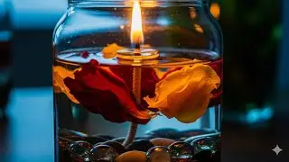 Water Candle | How to create Floating Candle at Home #viral#candlesdecorations 