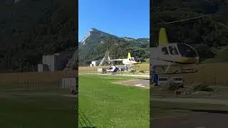 Safe Helicopter Landing in Strong Winds | R44 | Liechtenstein