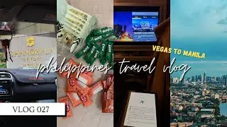 PHILIPPINES | travel vlog: flying first class, flight attendant gifts, face massage