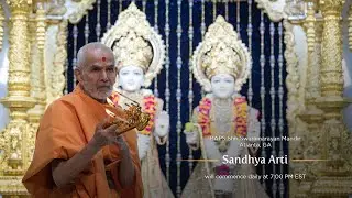 BAPS Shri Swaminarayan Mandir - Atlanta, GA - Live Sandhya Arti