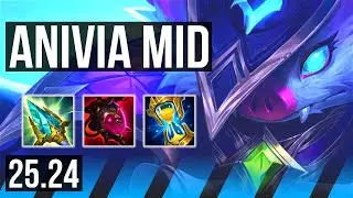 ANIVIA vs AKALI (MID) | Good KDA: 10/1/14, 40K damage | EUW Master | 25.24