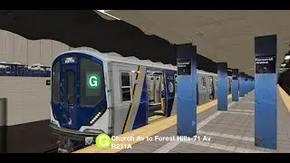 OpenBVE IND Operation: R211A (G) Train to Forest Hills-71 Av (2026 New Year's Special)