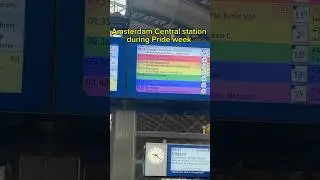 🌈 signs for pride week in Amsterdam