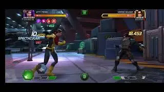 MCOC R4 Kitty Pryde vs. ROL Winter Soldier damage test