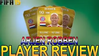 FIFA 15 | ROBBEN 90 RATED PLAYER REVIEW | GAMEPLAY