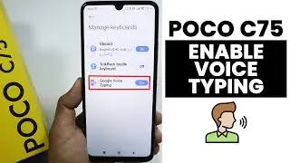 How to Enable Voice Typing In Poco C75 - Keyboard Settings