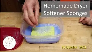 Homemade Dryer Softener Sponges