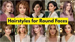 Best Short Haircuts for Round Faces- Circle Shape Face Hairstyle Ideas- Womens Short Hairstyles 2025