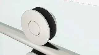 VIGO Technology. Elan Single Sliding Frameless Shower Door with RollerDisk&trade; Technology