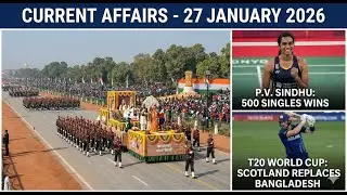 Current Affairs 27 January 2026 | 77th Republic Day | Padma Awards | Sports, Defence & History | TNK