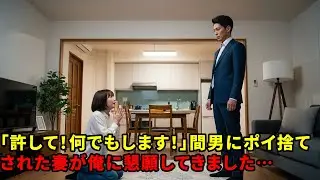 「許して！何でもします！」間男にポイ捨てされた妻が俺に懇願してきました…