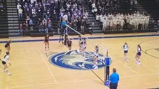 Riverside's two set points vs Aplington-Parkersburg