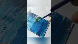 🌿 Peaceful Riverside Scenery Painting | Easy Nature Acrylic Art...
